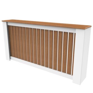 کاور شوفاژ و رادیاتور تکنودکور مدل RCA/B رنگ سفید چوب