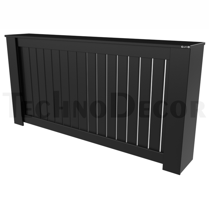 کاور شوفاژ و رادیاتور تکنودکور مدل RCA&B رنگ مشکی مات