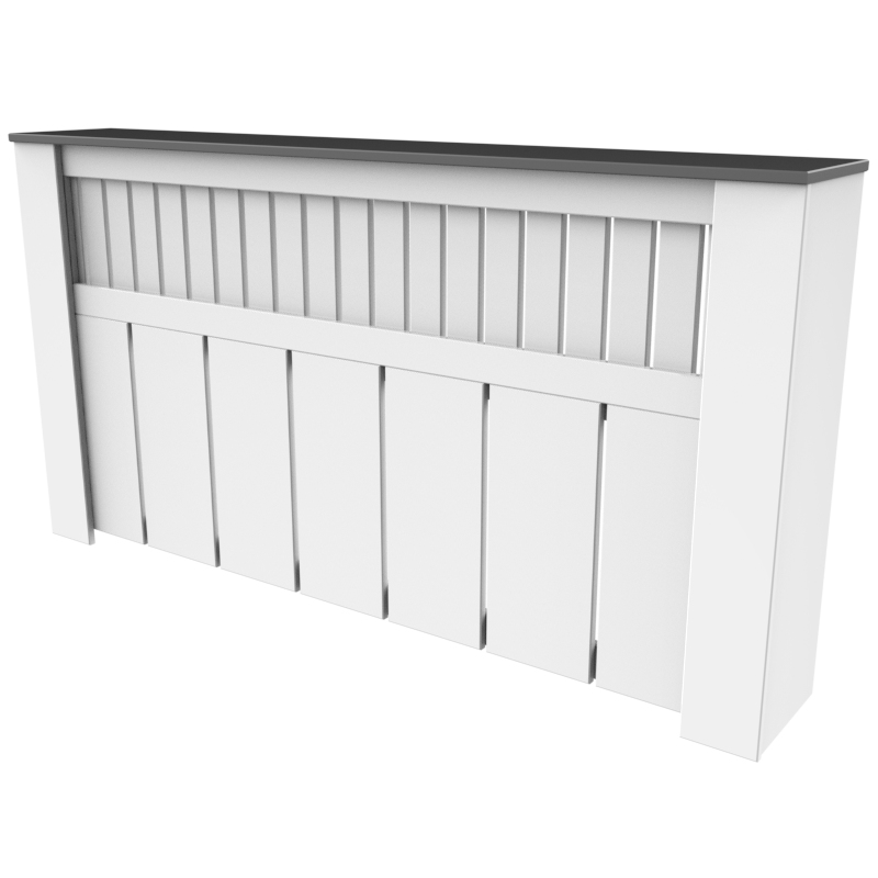 کاور شوفاژ و رادیاتور تکنودکور مدل RCG رنگ سفید طوسی