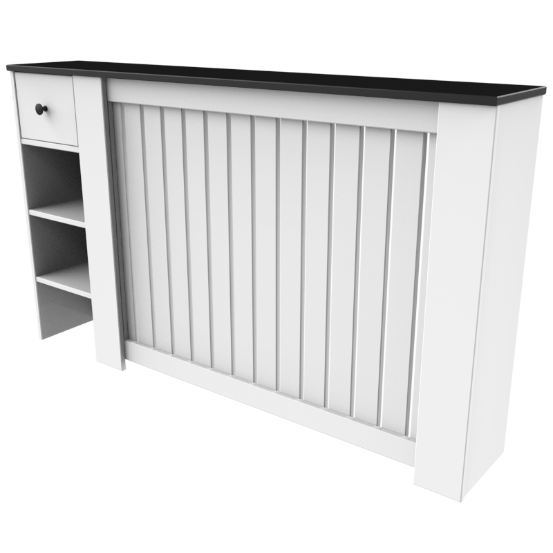 کاور شوفاژ و رادیاتور تکنودکور مدل RCL رنگ سفید مشکی