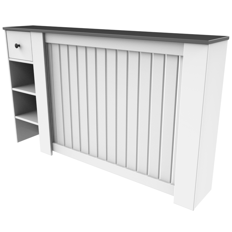 کاور شوفاژ و رادیاتور تکنودکور مدل RCL رنگ سفید طوسی