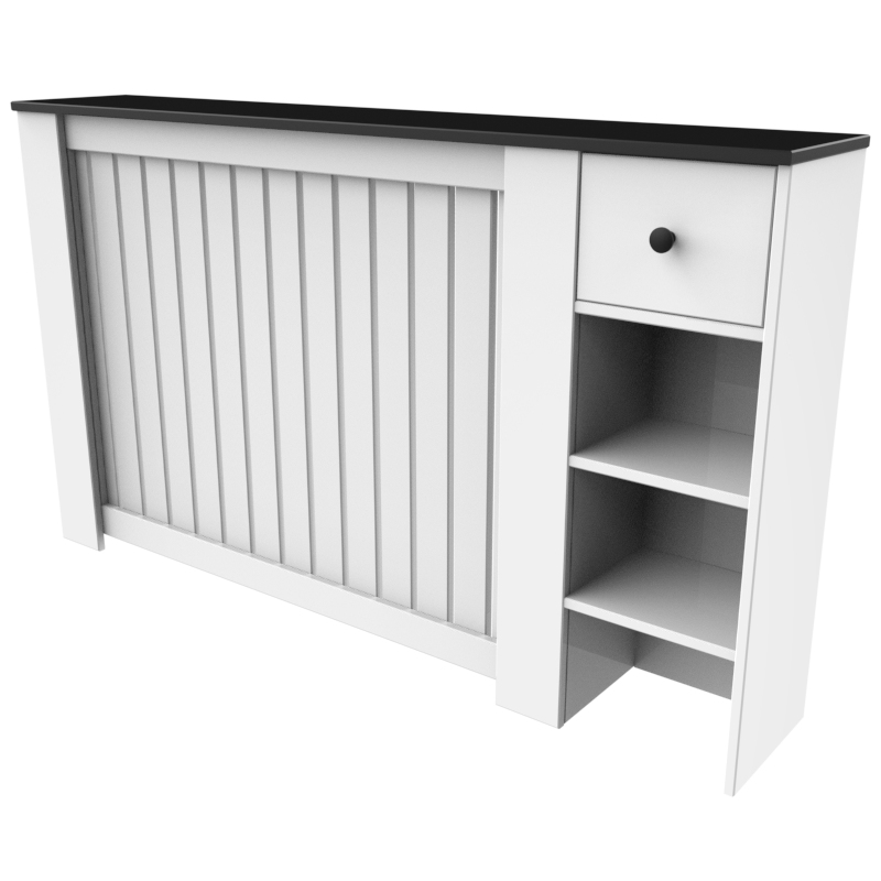 کاور شوفاژ و رادیاتور تکنودکور مدل RCR رنگ سفید مشکی