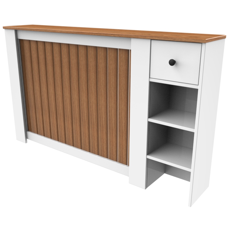 کاور شوفاژ و رادیاتور تکنودکور مدل RCR رنگ سفید طلایی