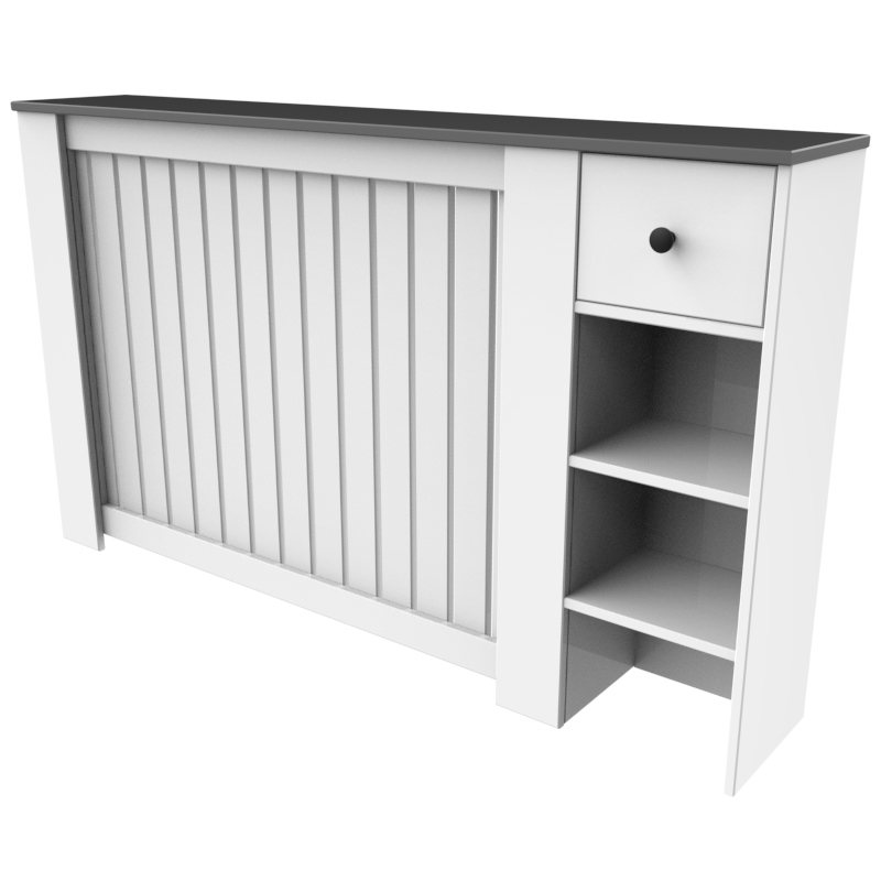 کاور شوفاژ و رادیاتور تکنودکور مدل RCR رنگ سفید طوسی