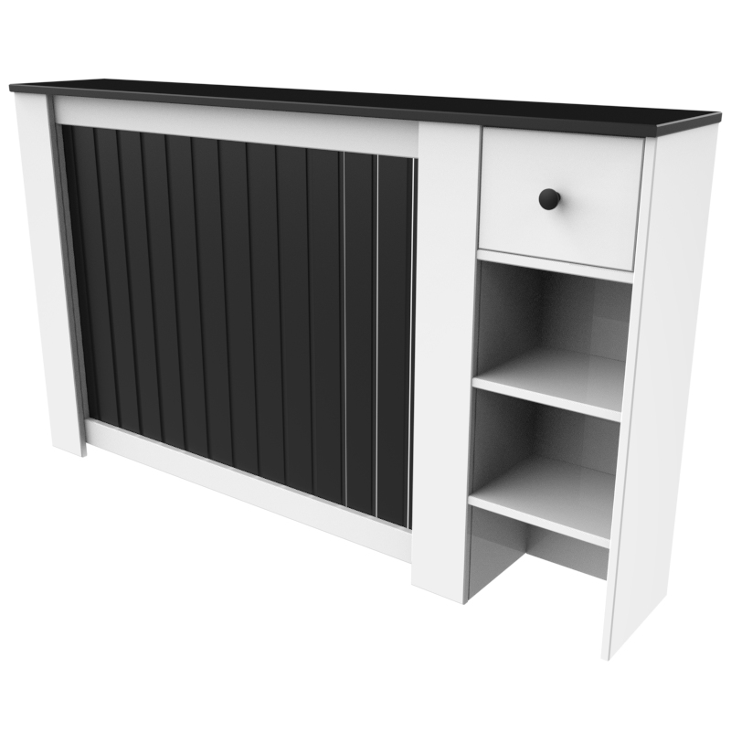 کاور شوفاژ و رادیاتور تکنودکور مدل RCR رنگ سفید ذغالی